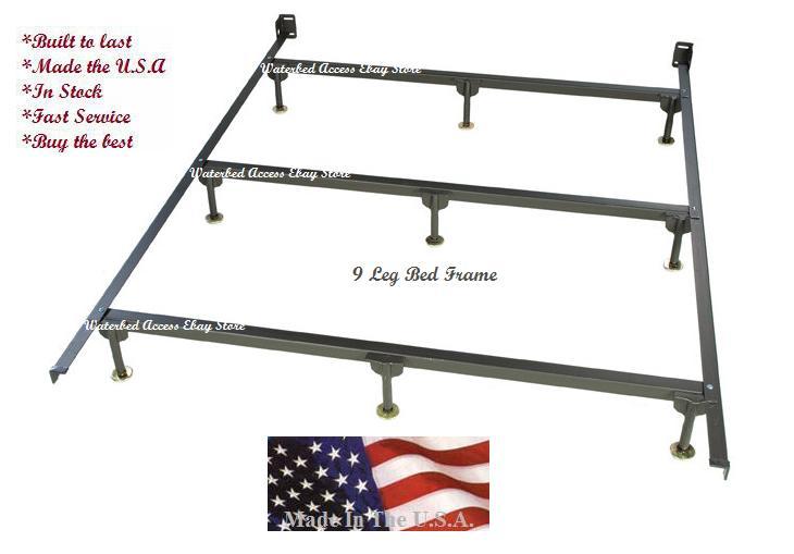 KING SOFTSIDED WATERBED with Dual 95% Waveless, Dual Heaters and Base