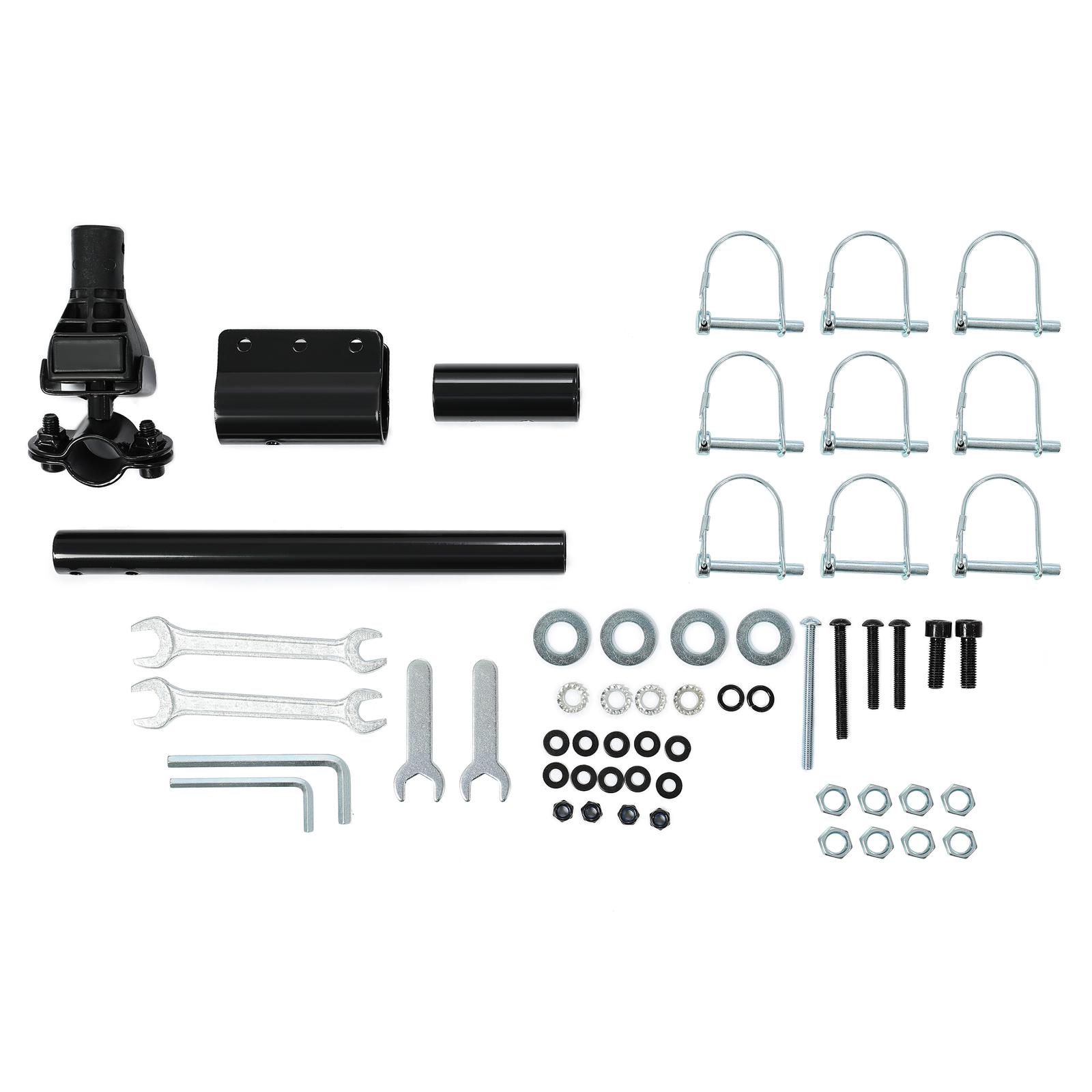 Universal Black Steel Frame Foldable Bicycle Cargo Trailer with Hitch