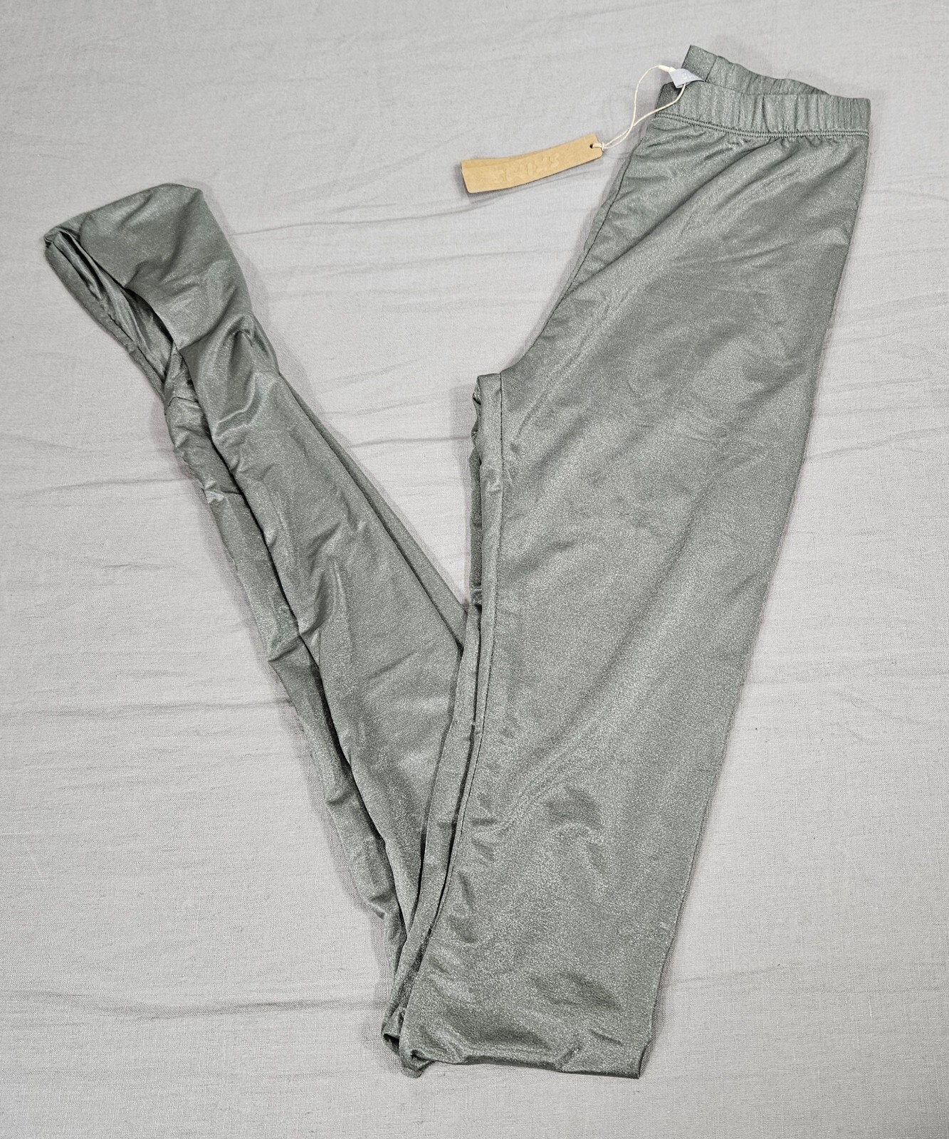 Skims Glissenette Footed Leggings Size XXS Thunder Kim Kardashian 88