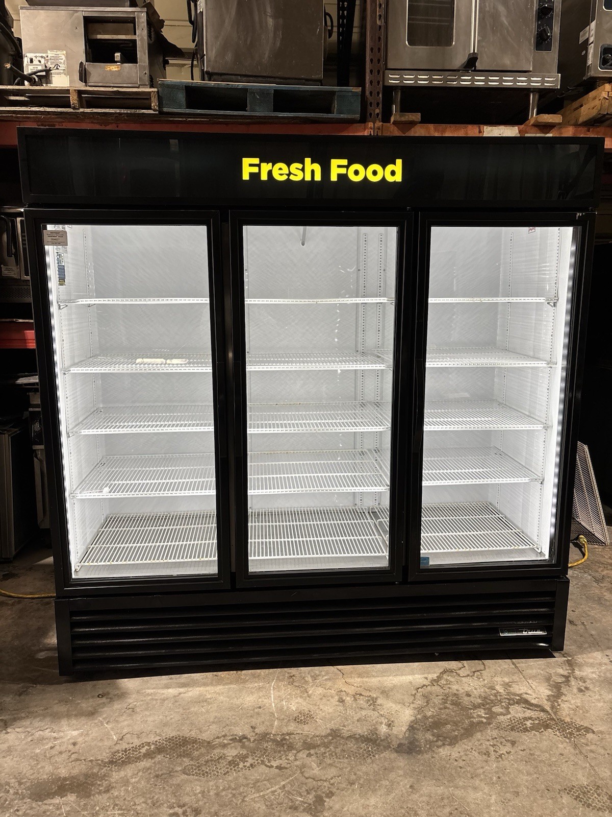 2020 True GDM-72-HC Glass 3-Door Reach-In Merchandiser Cooler / Refrigerator