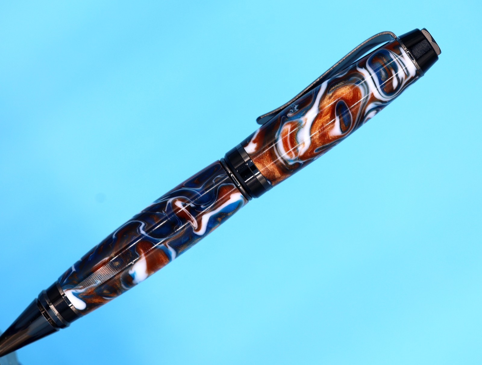 Popular Classic Cigar Ballpoint Pen in Gunmetal with Copper Canyon Color #129
