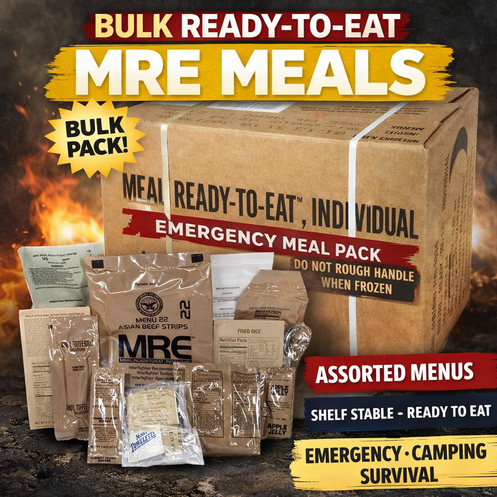 2 Pack MRE Emergency Ready To Eat Meals – Storm & Power Outage Food USA