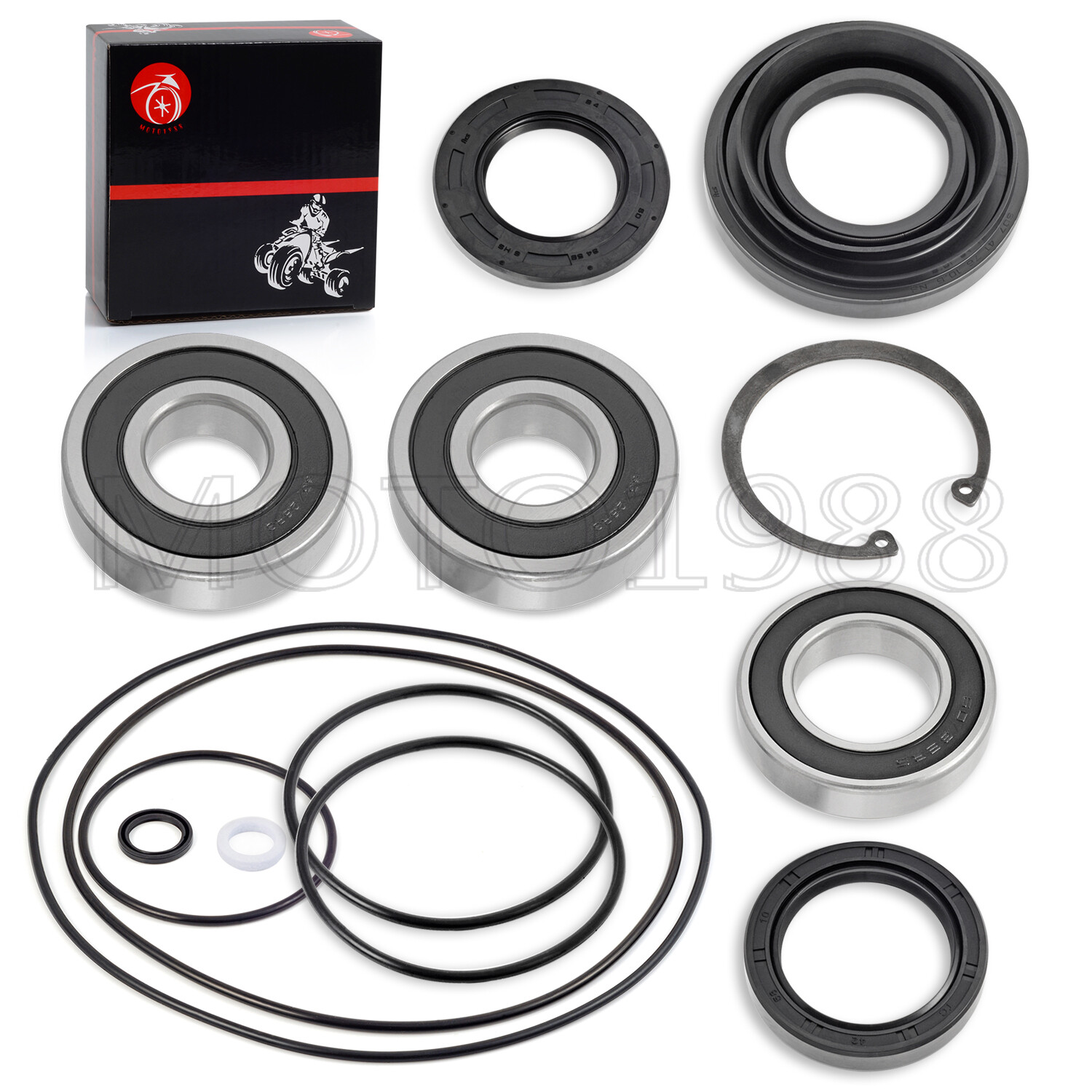 Rear Axle brake drum Wheel seal bearing kit for Honda Foreman 500 TRX500 05-13