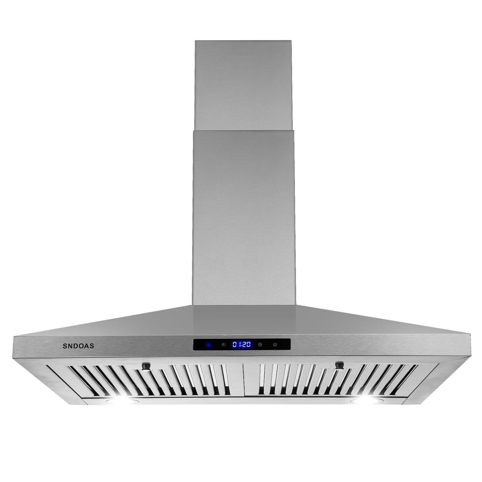 30 Inch Wall Mount Kitchen Hood 450 CFM Range Hood Stove Vented Hood Exhaust Fan