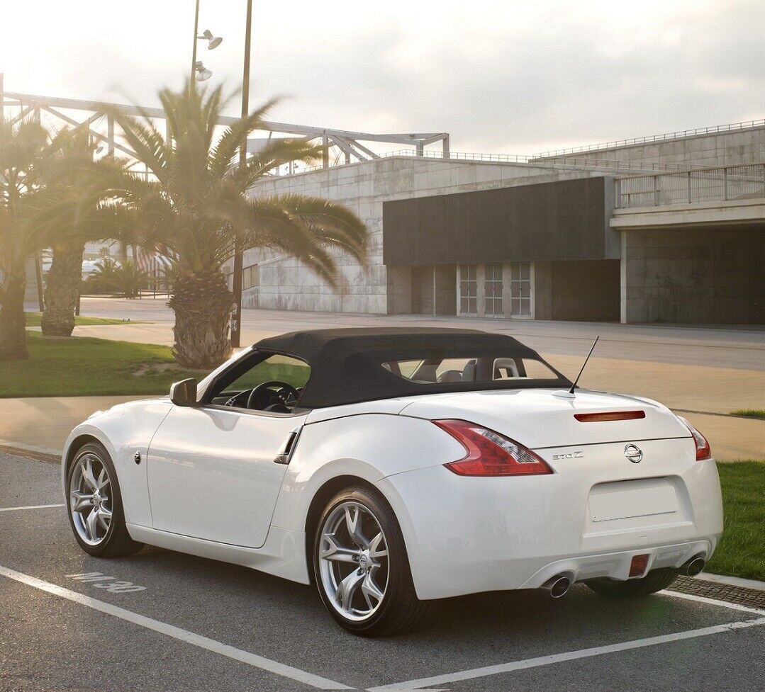 Convertible Soft Top Fits 2010-2018 Nissan 370Z w/DOT Heated Glass Window, Cloth