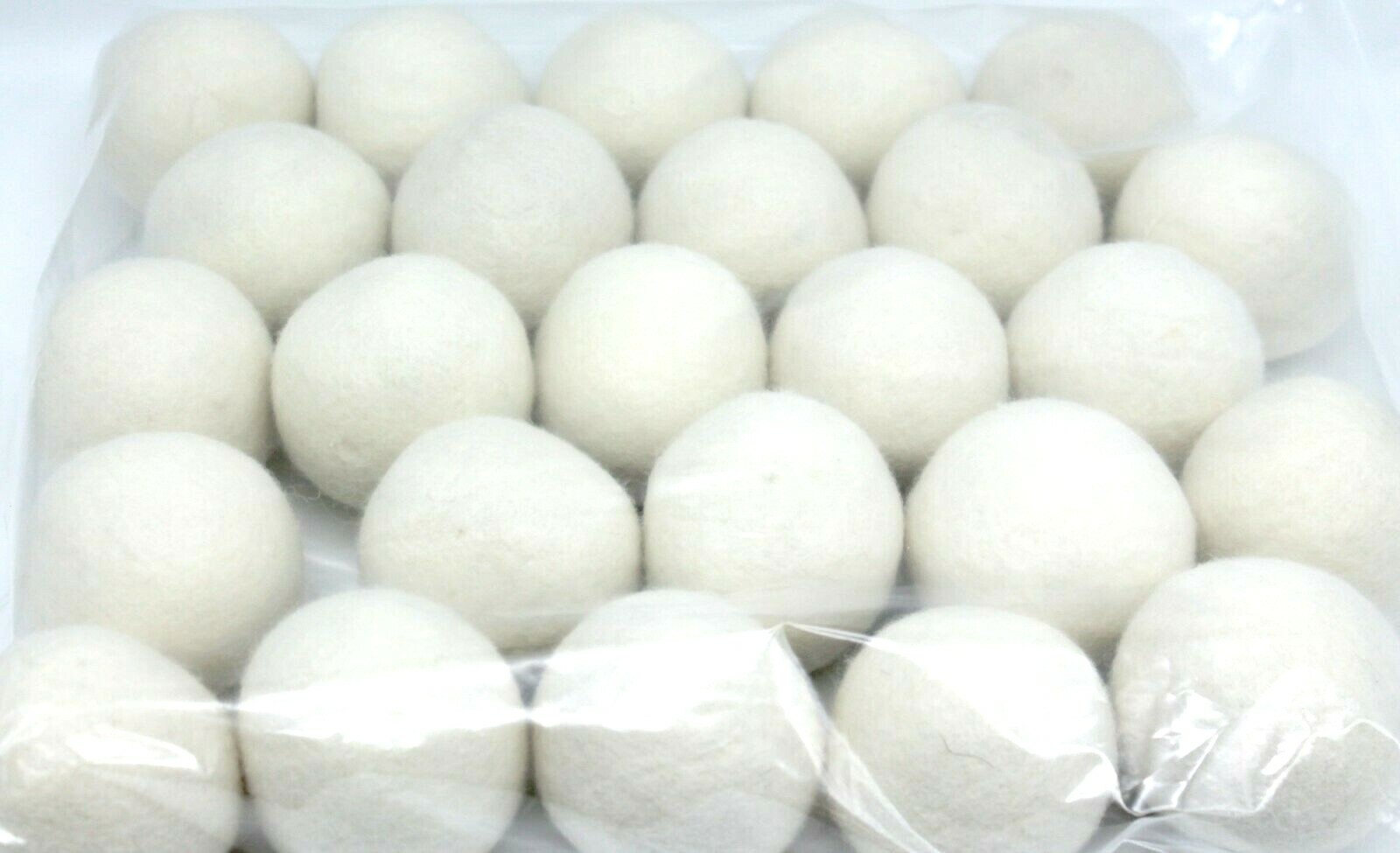 EcoJeannie Wooland Wholesale Bulk Laundry XL Premium 100% Wool Dryer Balls,