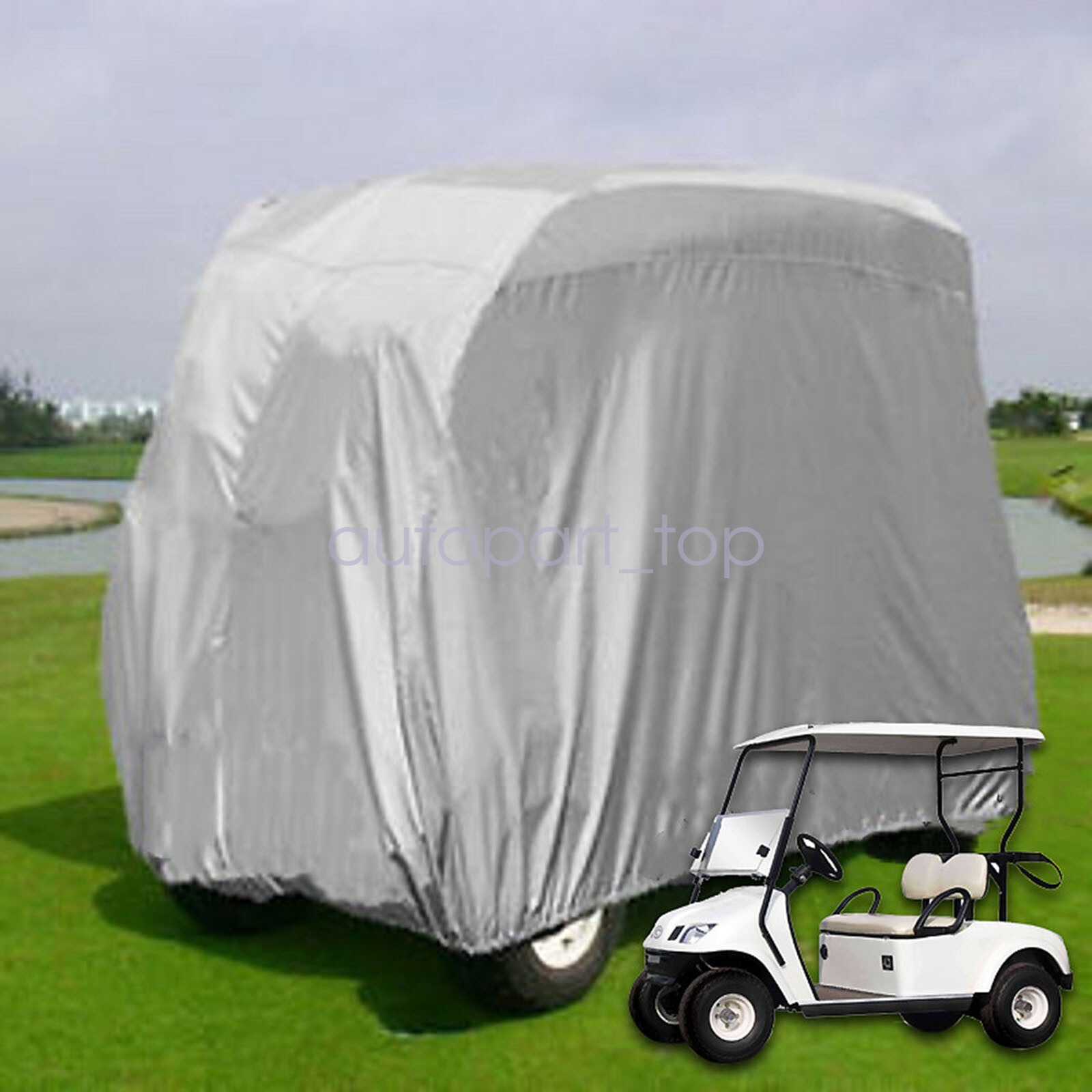 UV Prevent Dustproof Waterproof cloth Golf Cart Cover For EZGo Club Car Yamaha