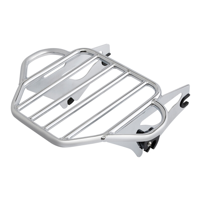 Chrome Sissy Bar Luggage Rack Backrest Docking Kit Fit For Harley Touring 09-13