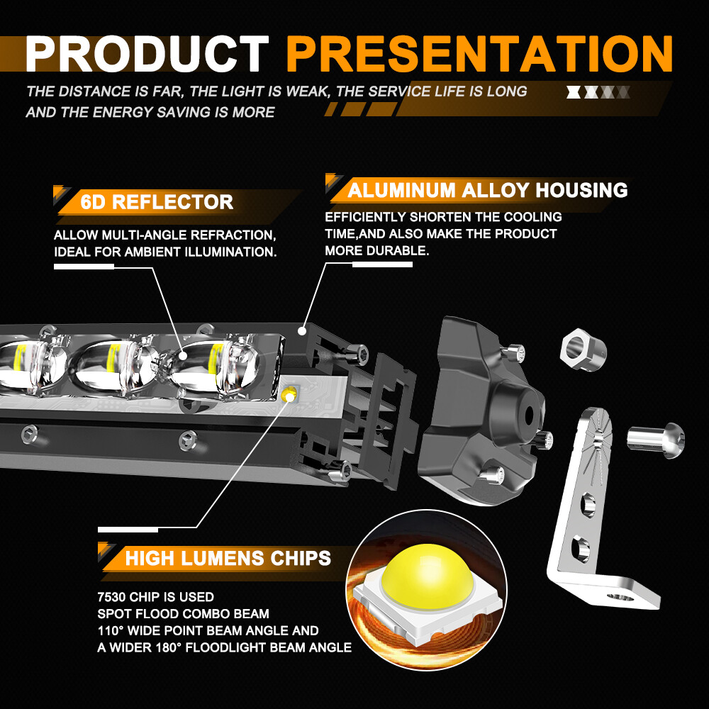 For Ford F150 Raptor 52" Curved LED Light Bar Roof Brackets + 4" Pods Wire Kit