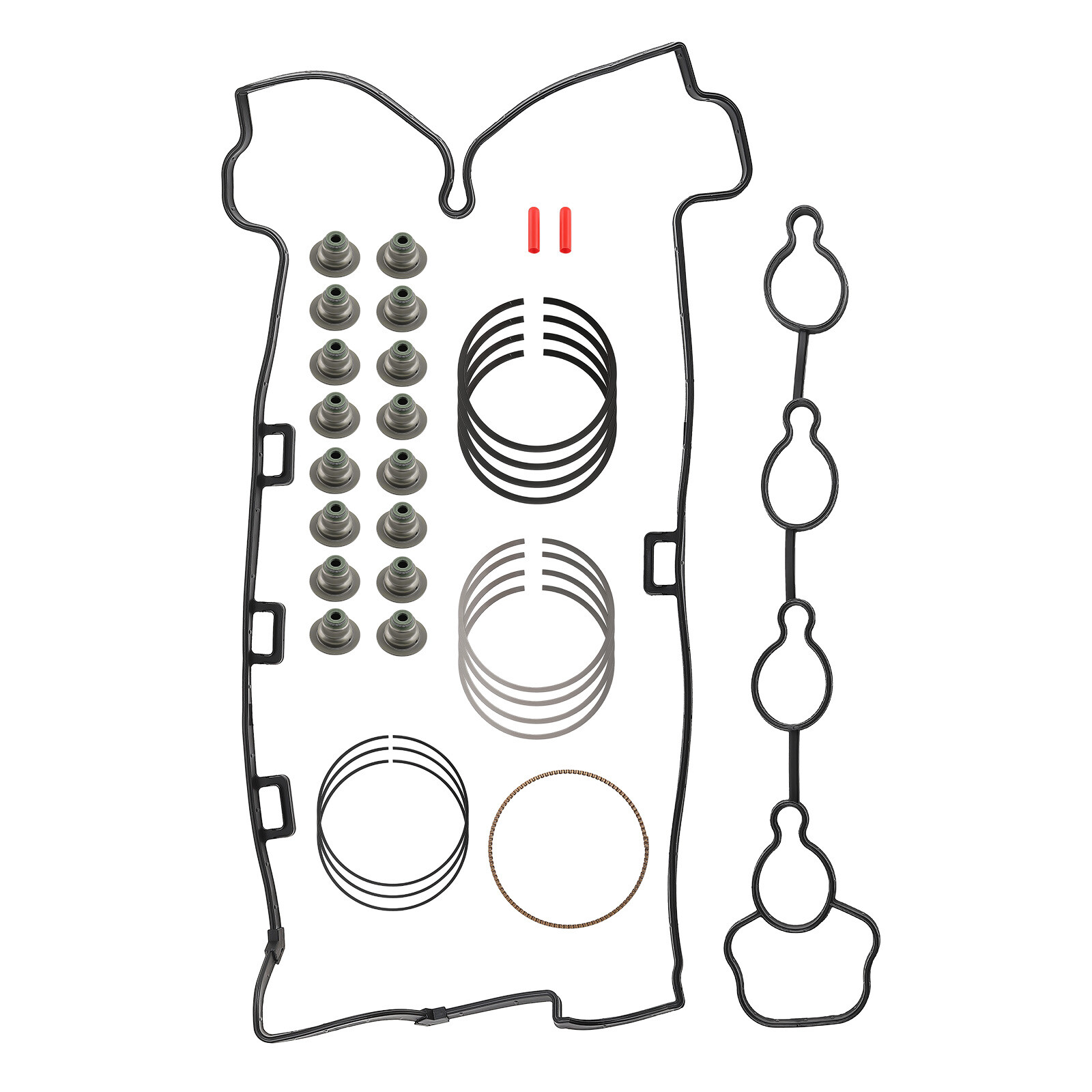 Engine Rebuild Overhaul Connecting Rod, Pistons Kit For Chevrolet Equinox 2.4L