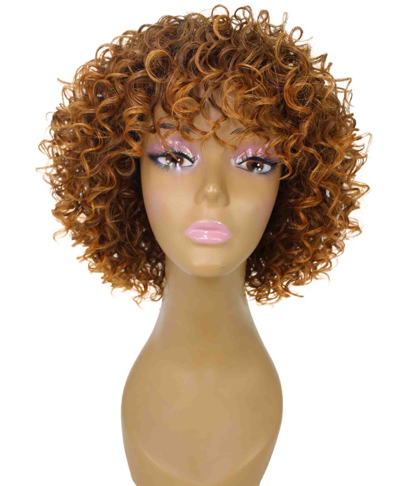 LUXLUXE Gabrielle Curly Pixie 11.5 in Long Full Wig No Lace,BF-0007