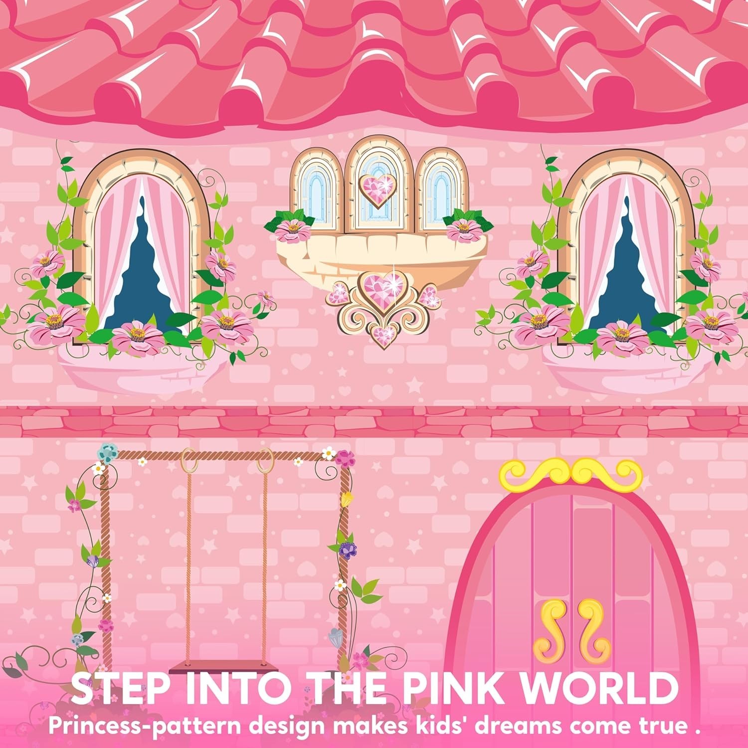 Princess Tent Girls Large Playhouse Kids Castle Play Tent for Children