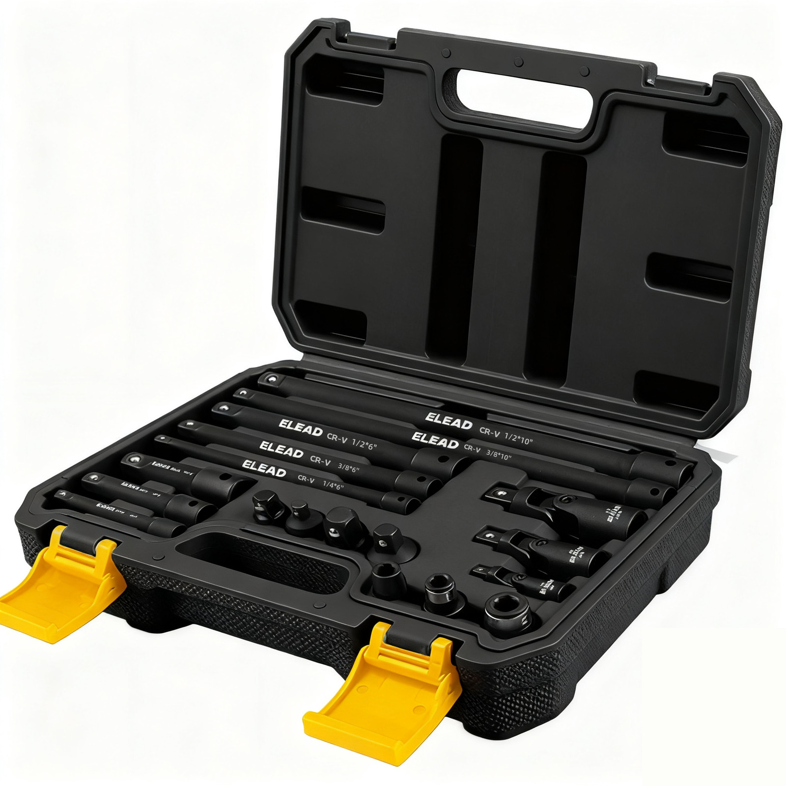 18PCS Impact Socket Extension Set 1/4" 3/8" 1/2" Drive Adapter Swivel Joints