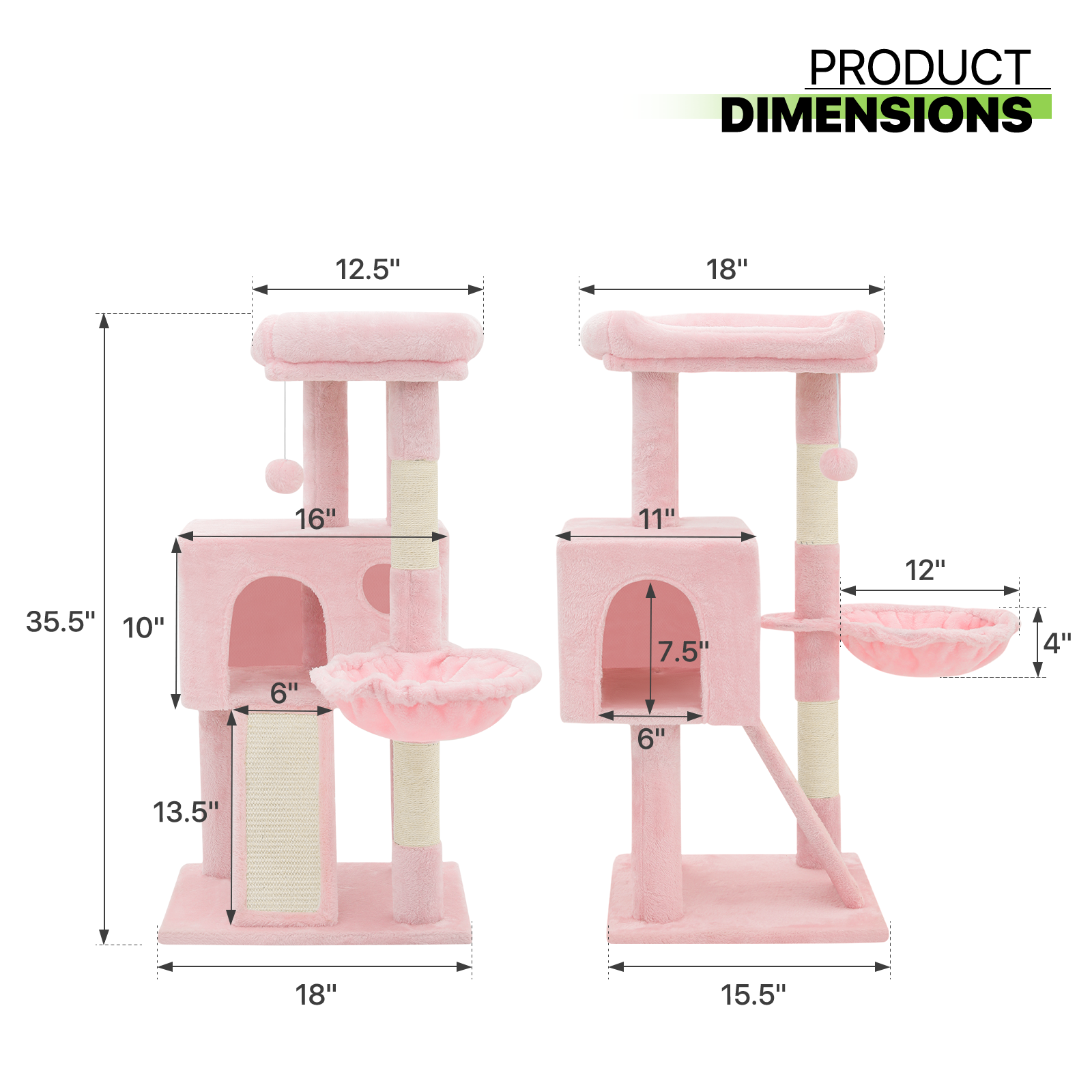 Cat Tree Tower Activity Center Kitten Playing Condo House Sturdy Bed Furniture