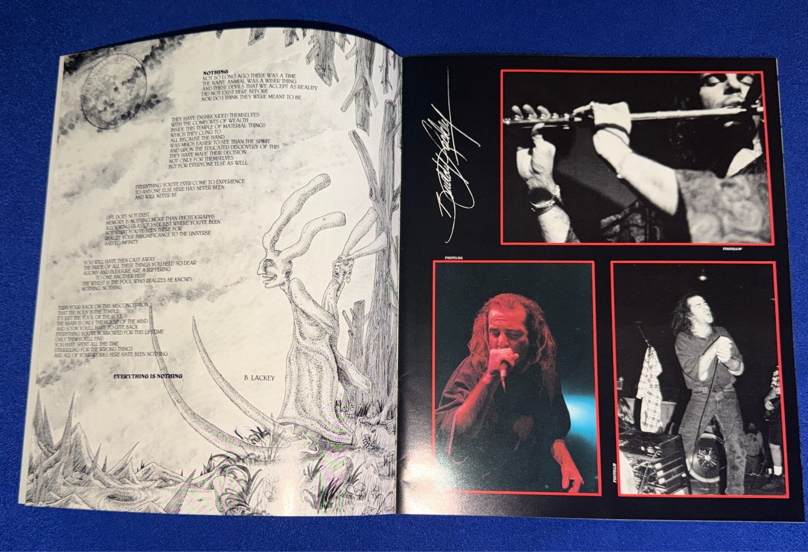 RARE VTG Psychotic Waltz (Heavy Psyche Band) 1991-92 World Tour CONCERT PROGRAM