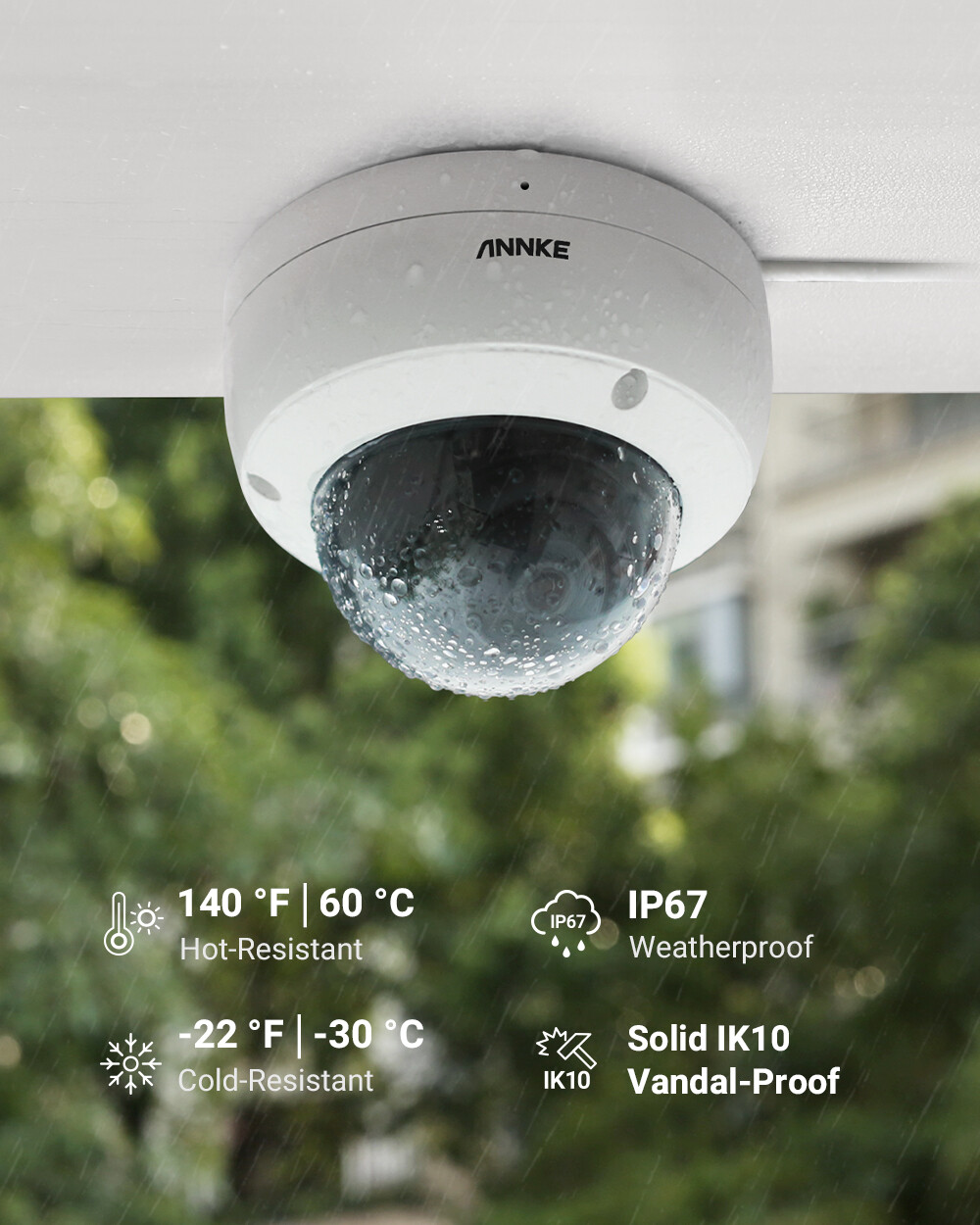 ANNKE 8MP 4K PoE IP Security Camera Home Surveillance Outdoor IR Night Vision