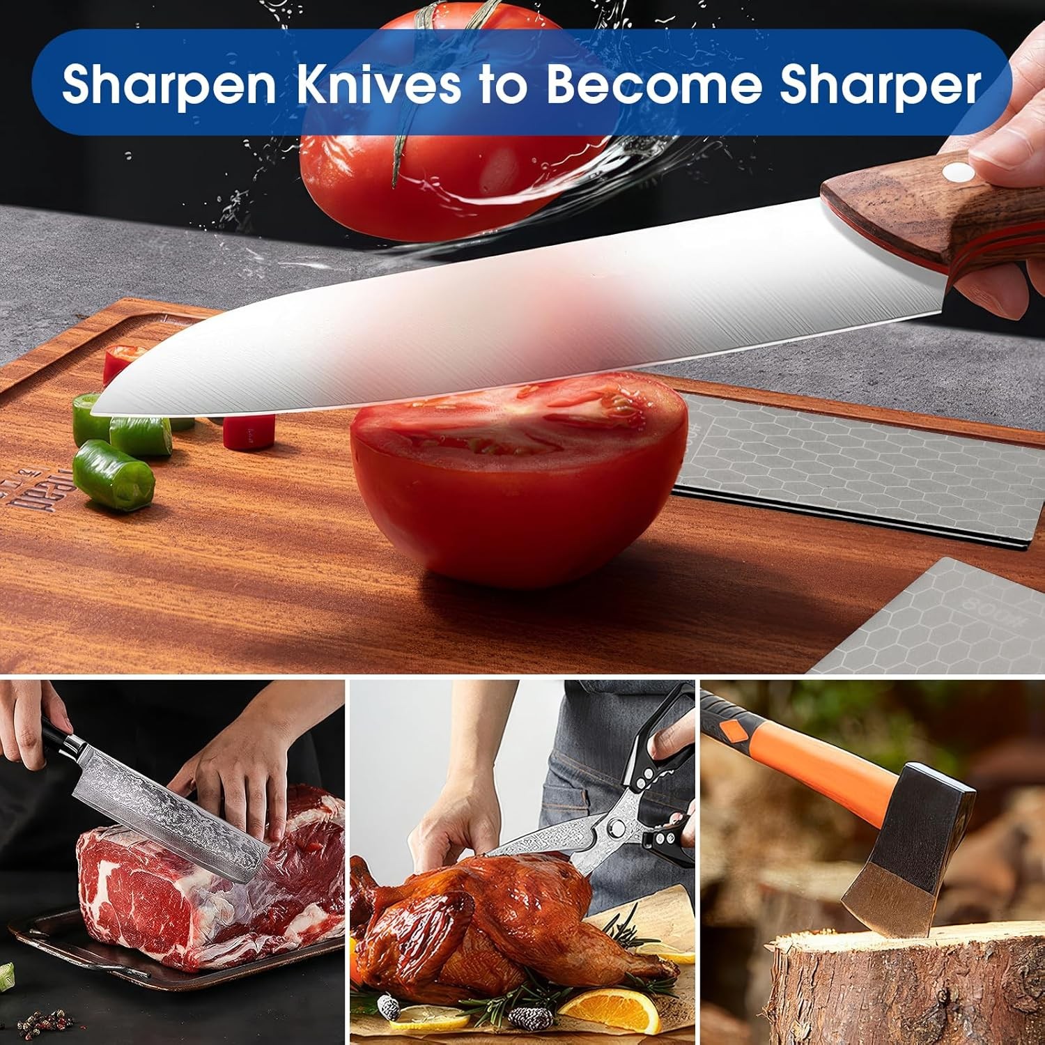 5 PCS Diamond Sharpening Stone, Diamond Sharpening Plate