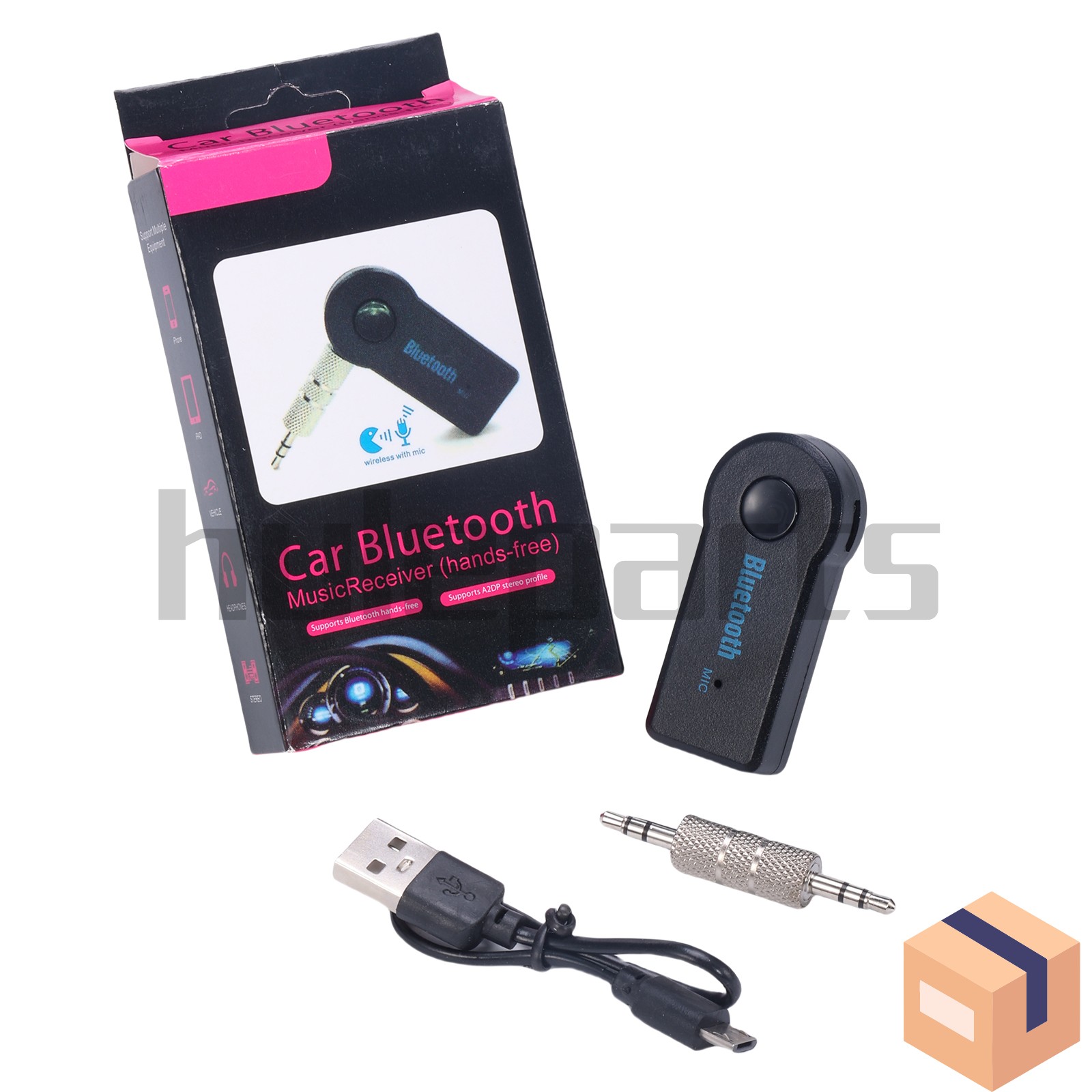 New Car Receiver Adapter Wireless Bluetooth 3.5mm AUX Audio Stereo Music Home