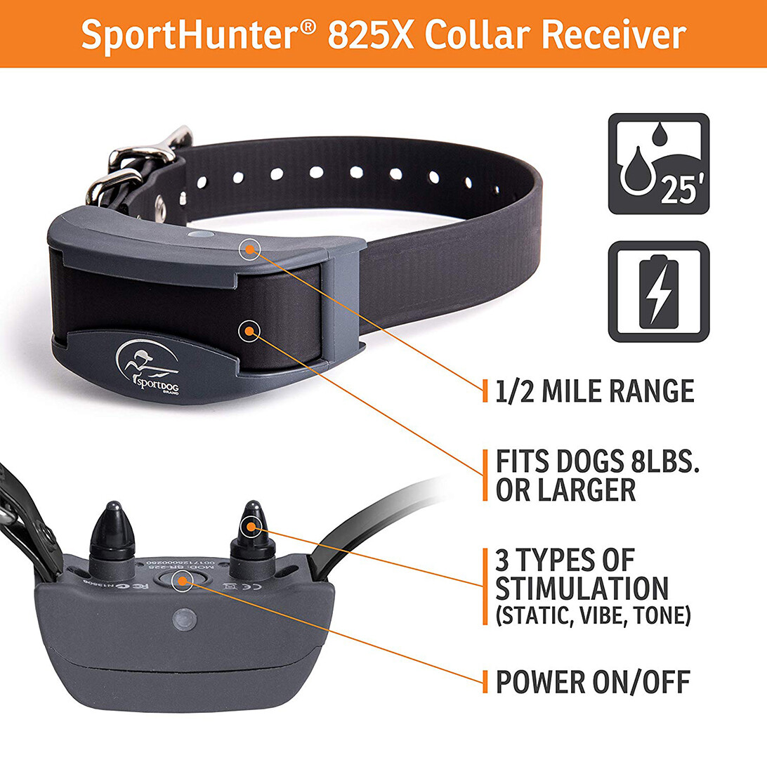 SportDOG SD-825X Remote Dog Training Collar & Transmitter SportHunter 1/2 Mile