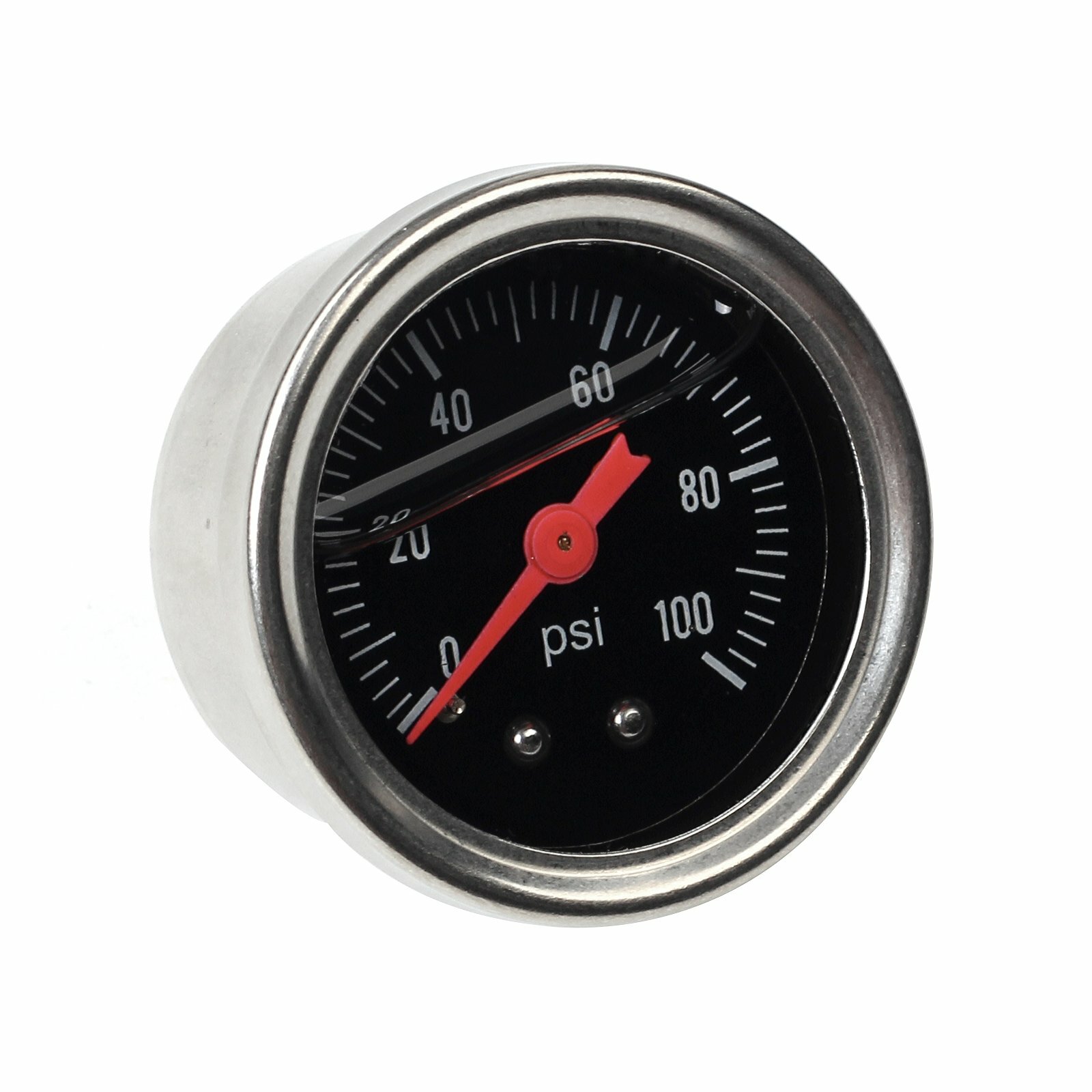 Black-Red Adjustable Fuel Pressure Regulator Kit Oil 0-100psi Gauge -6AN 6AN