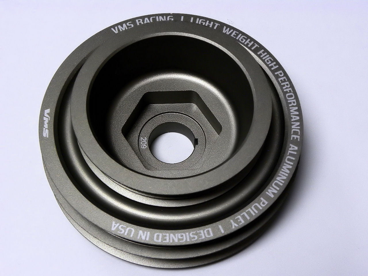 VMS Racing Light Weight Aluminum Crankshaft Pulley 99-00 Civic Si 94-01 Integra