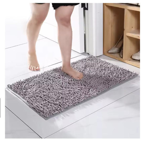 Dog Door Mat for Muddy Paws, Absorbs Moisture and Dirt, Non-Slip Washable Mat, Q