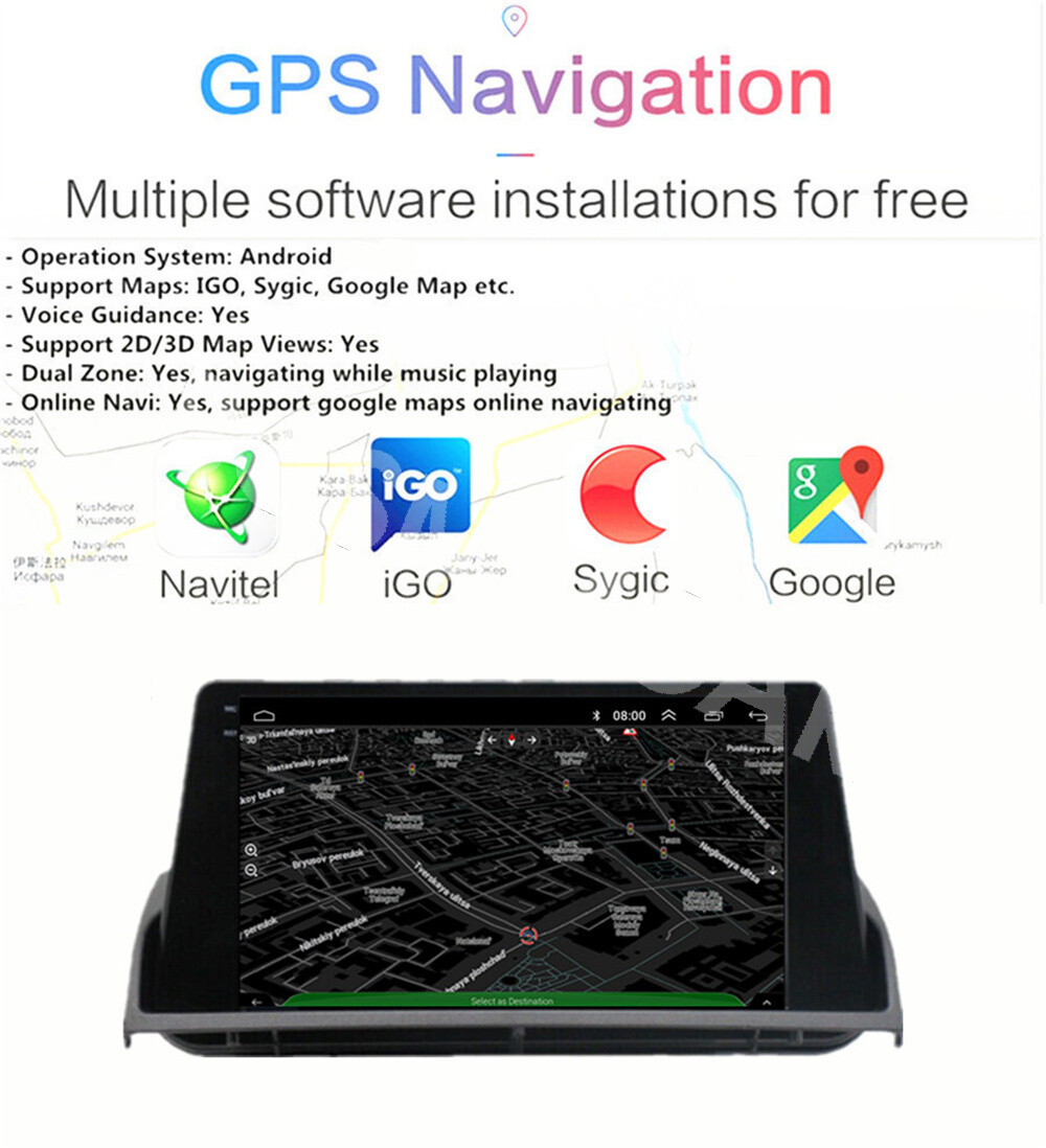 Fit For Mazda 6 2004-2015 Android 13 Car Radio Stereo GPS WIFI Bluetooth FM USB