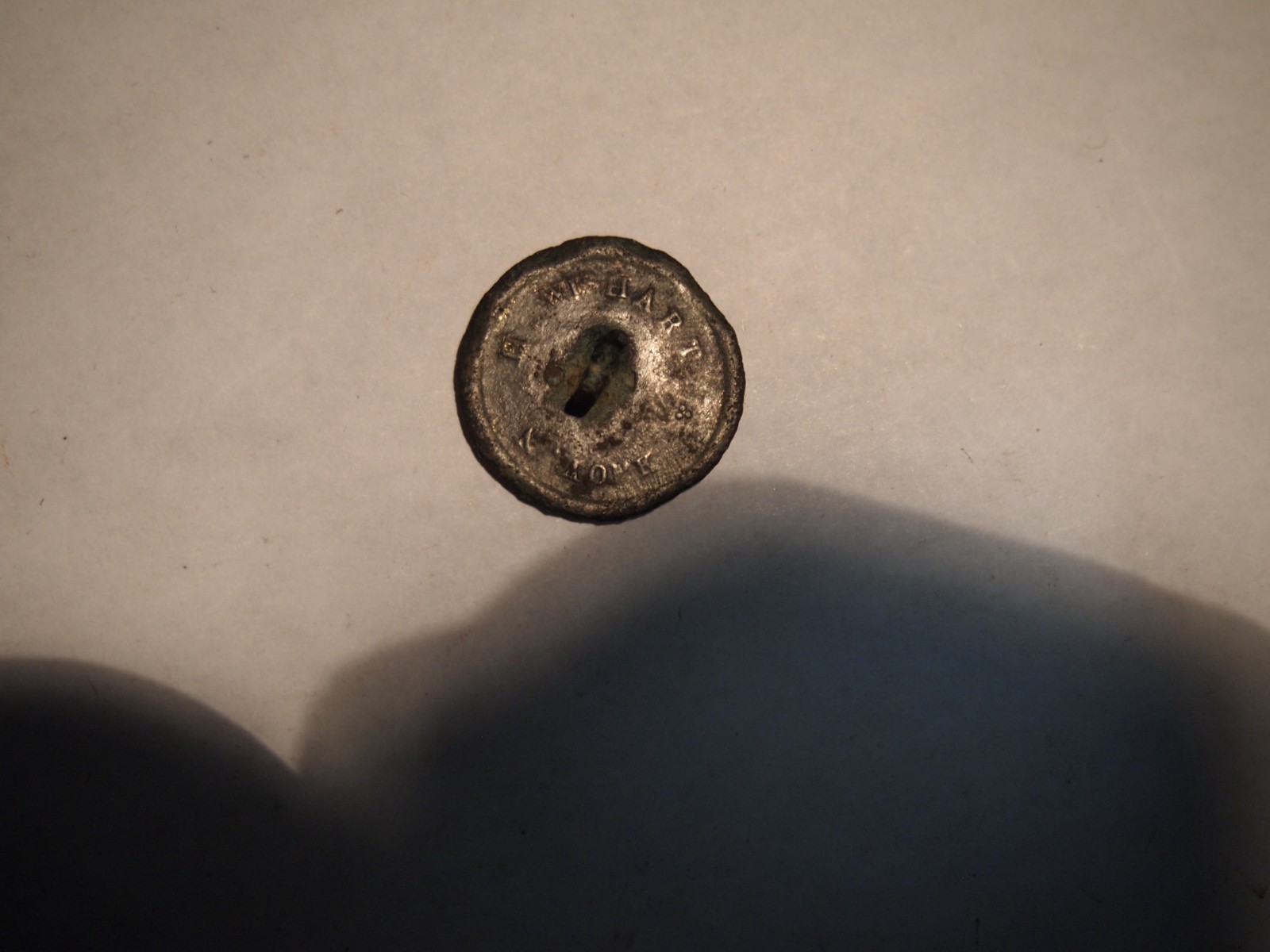 Very Rare War of 1812 Dug USN Button Hugh Wishart