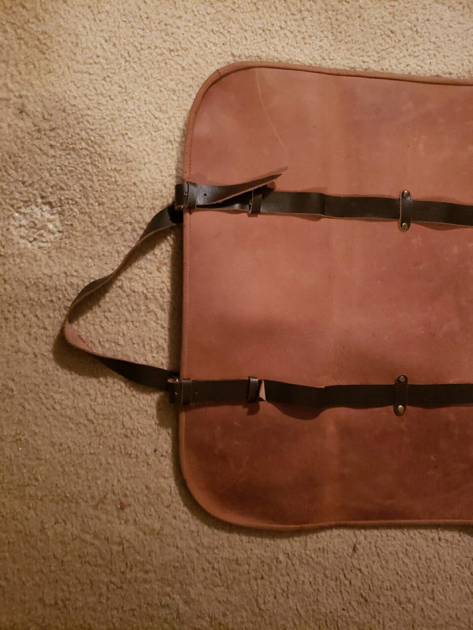 New Heavy-Duty Forest Ready Leather Log Carrier Firewood Tote Bag