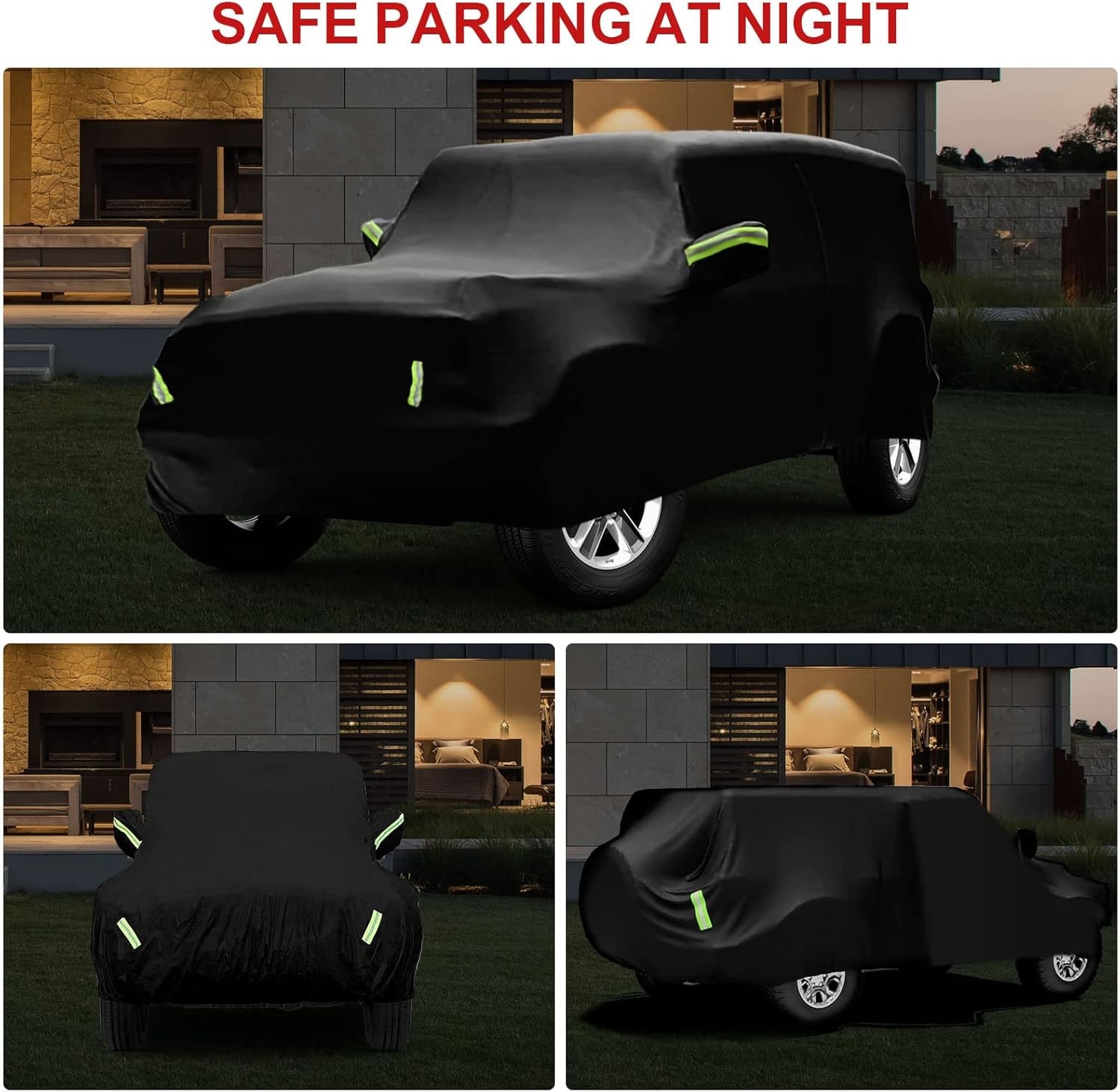 6 Layer CUSTOM FIT For Jeep Wrangler 2 Door Full Car Cover Outdoor Waterproof US