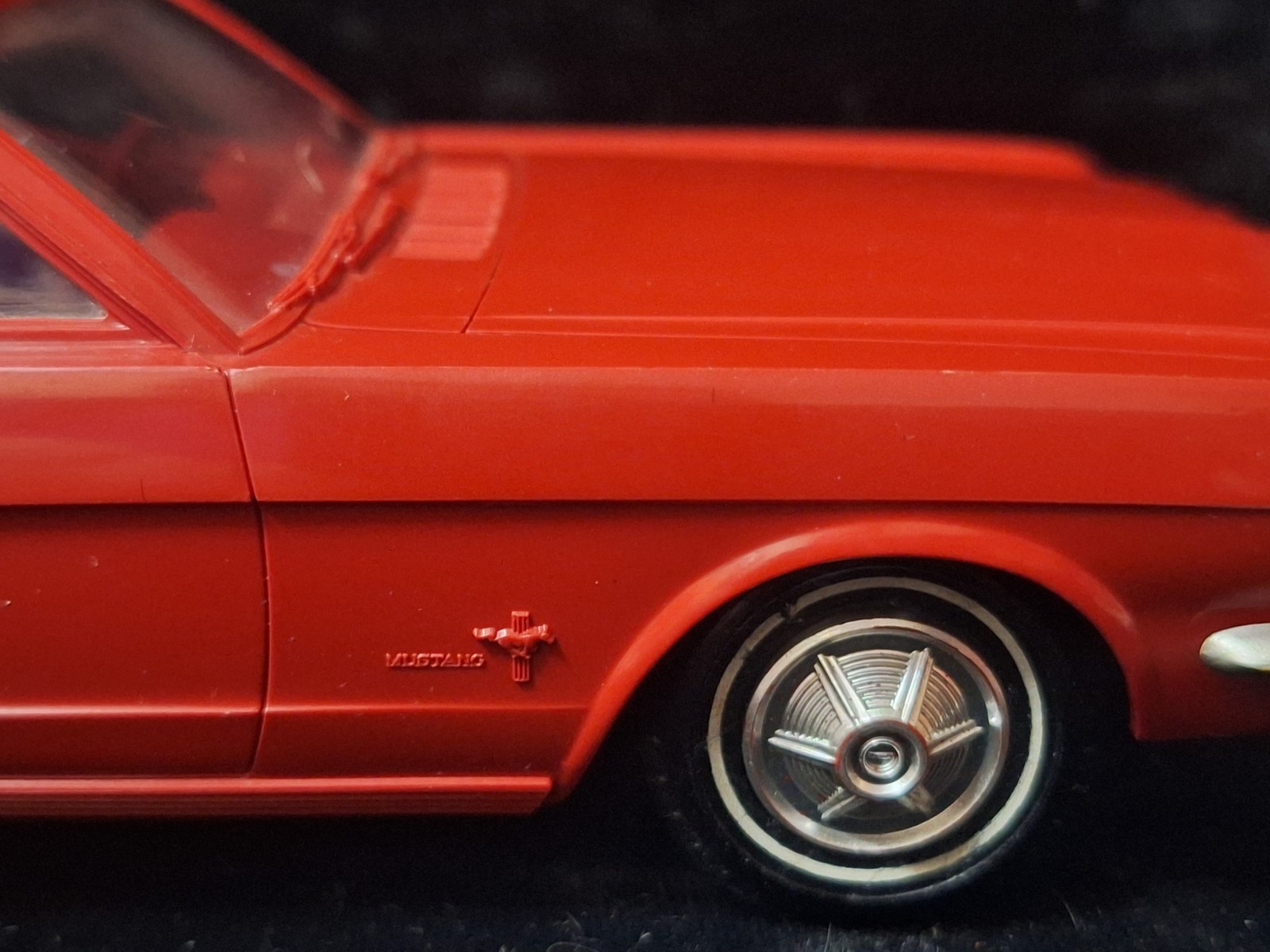 Vintage 1965 AMT Red FORD MUSTANG FASTBACK Dealer Promotional Plastic Model Car