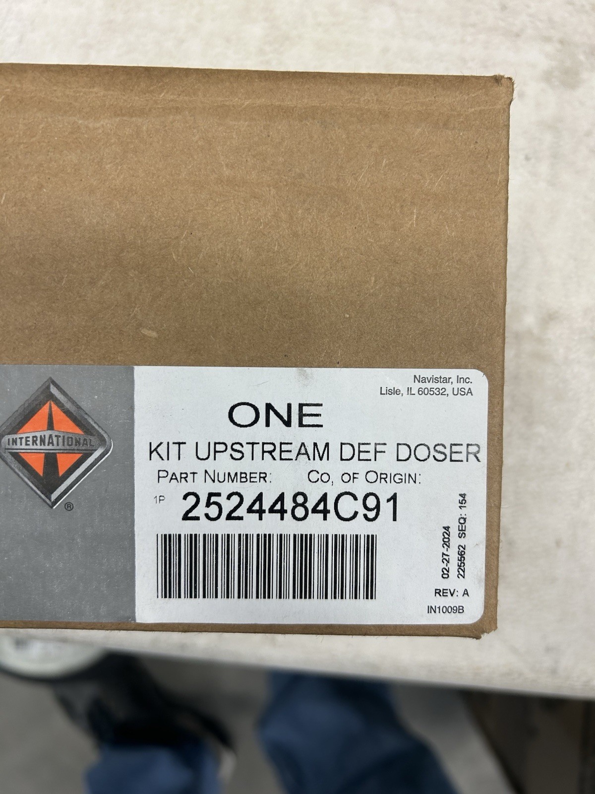 GENUINE NEW OEM INTERNATIONAL UPSTREAM DEF DOSER KIT 2524484C91 B8