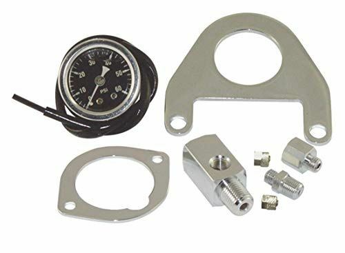 Twin Cam Oil Pressure Gauge Kit w/Gauge and Fittings for Harley Twin Cam Models