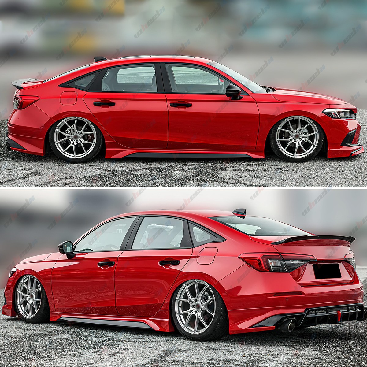 For 2022-2026 Honda Civic Yofer Gloss Black High Kick Duckbill Trunk Spoiler Lip