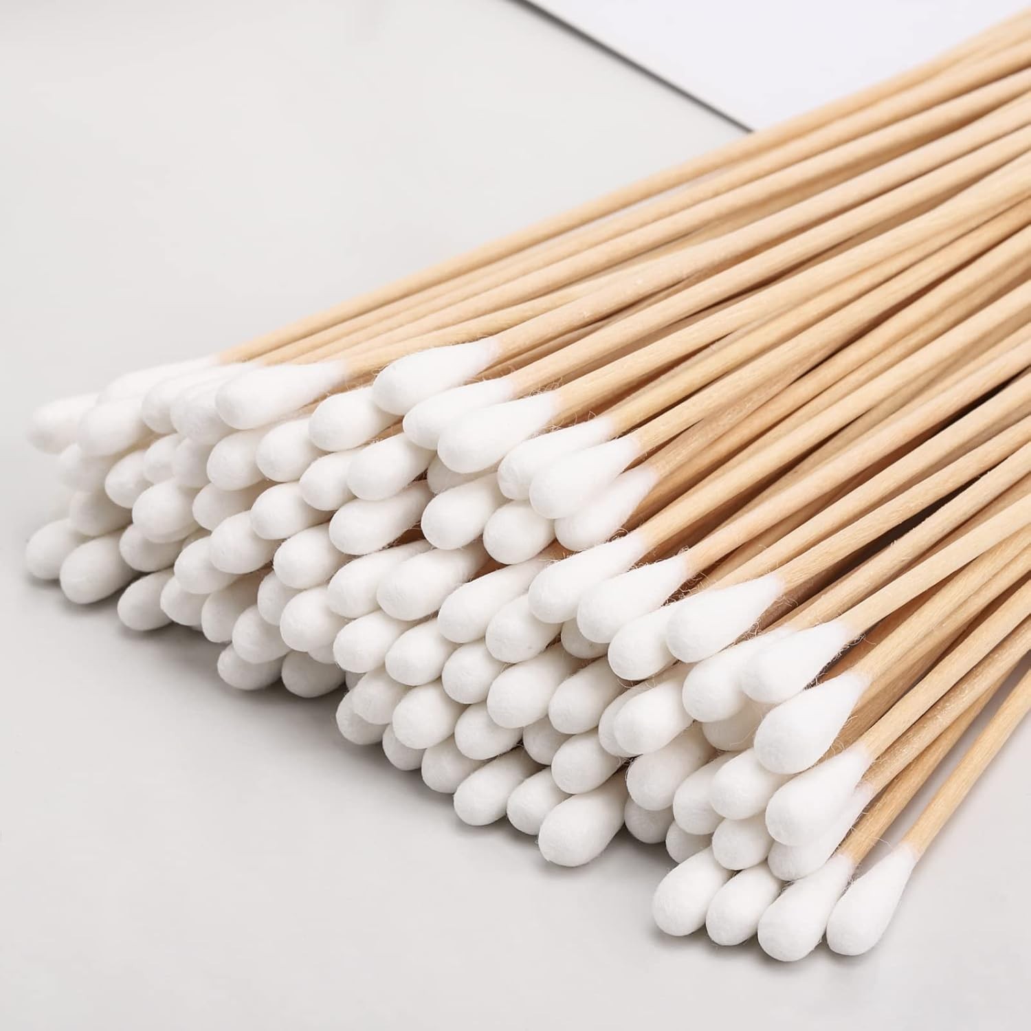 1200 Count Cotton Swabs 6 Inch Long Wooden Sticks Cleaning Applicators