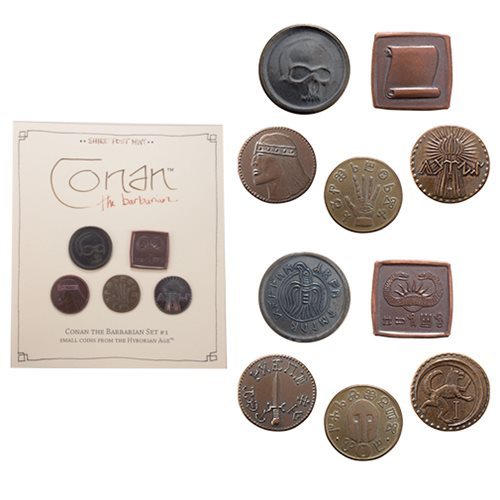 Conan the Barbarian * Coin Set #1 * Hyborian Age Prop Replicas Licensed 5-pc Set