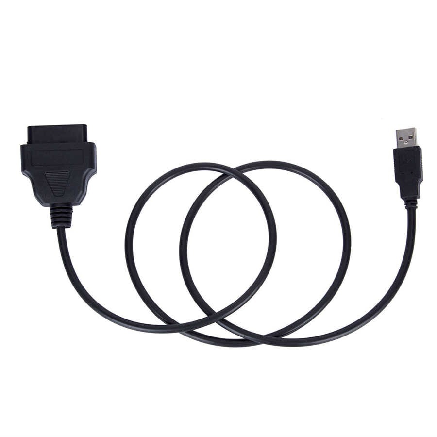 16 Pins OBD2 OBD-II to USB Female Port Charging Cable Adapter Connector B187