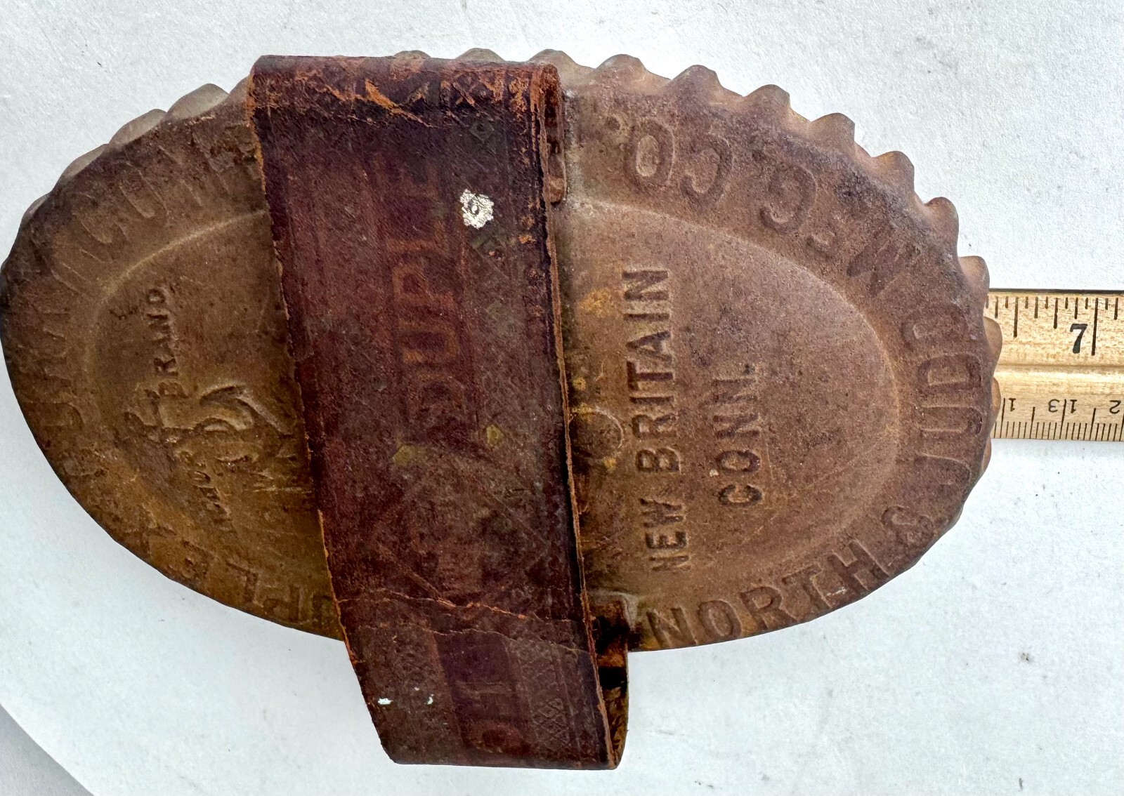 VTG ANCHOR BRAND No 1 Duplex CURRY COMB North and Judd Mfg New Britain Conn USA