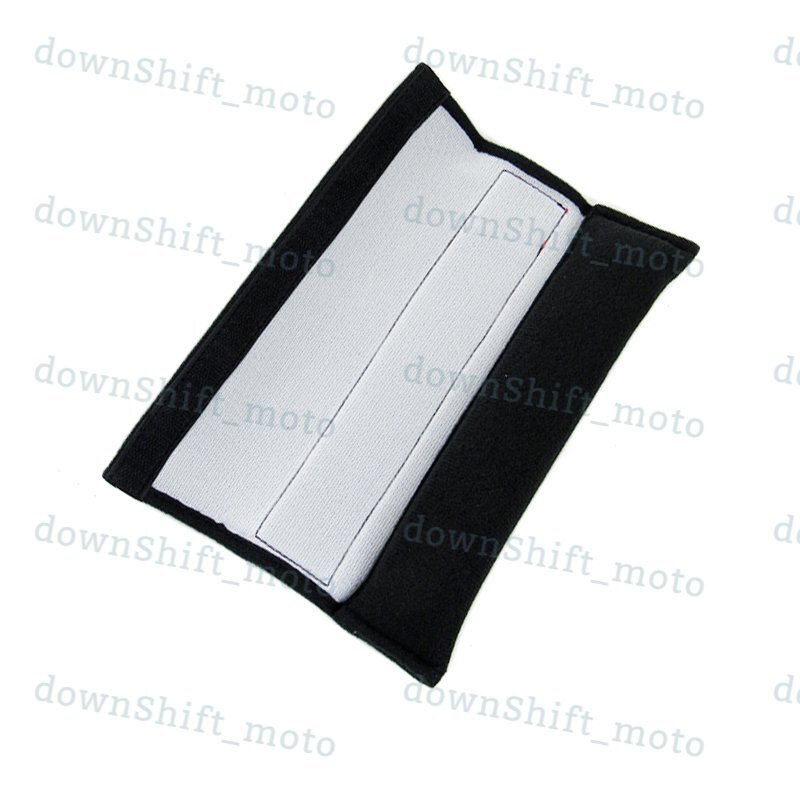 X2 Black RECARO Logo Racing Embroidery Soft Cotton Seat Belt Cover Shoulder Pads