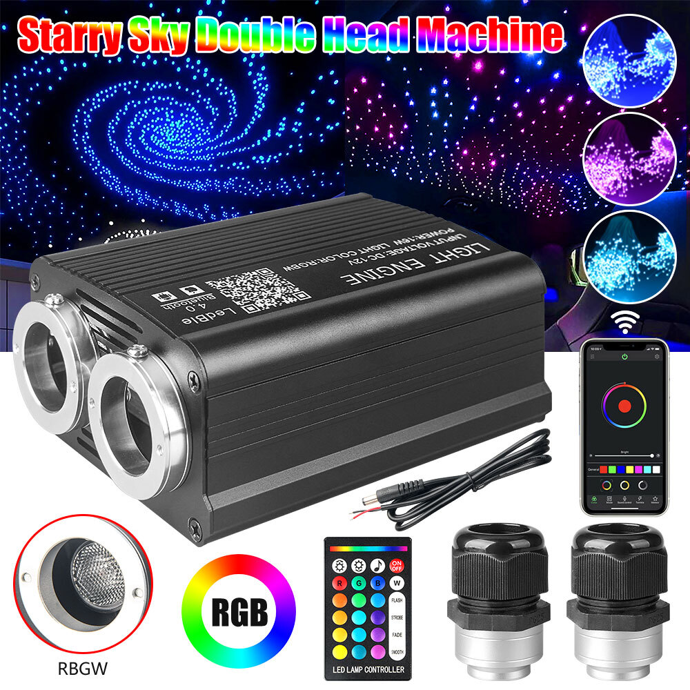 500-1300PC Car Home Headliner Twinkle Meteor Shooting Star Light Fiber Optic Kit
