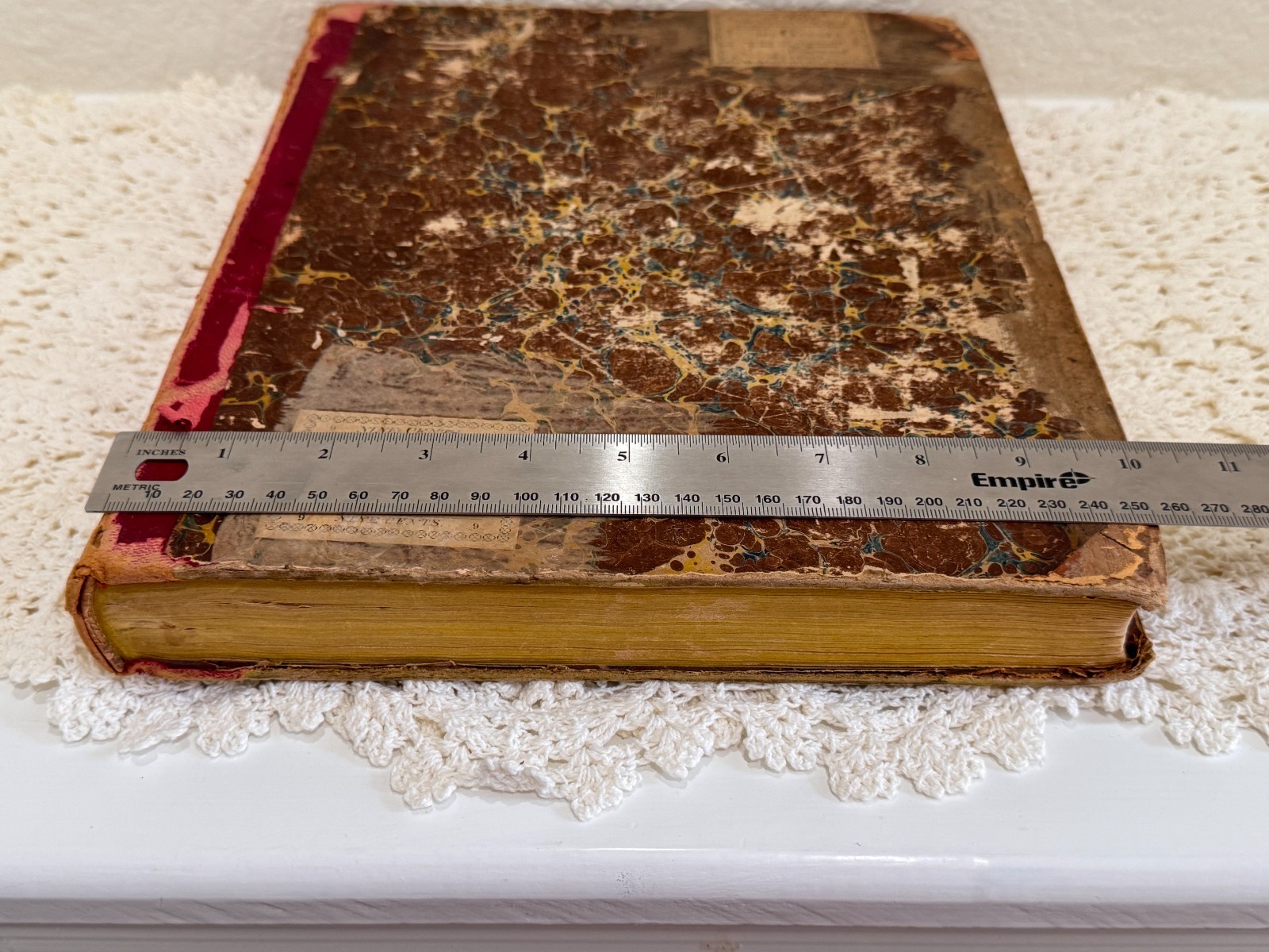 Antique 1830 New York Mirror Vol VIII w/ 1860 Valentine’s Manual Scrip Facsimile