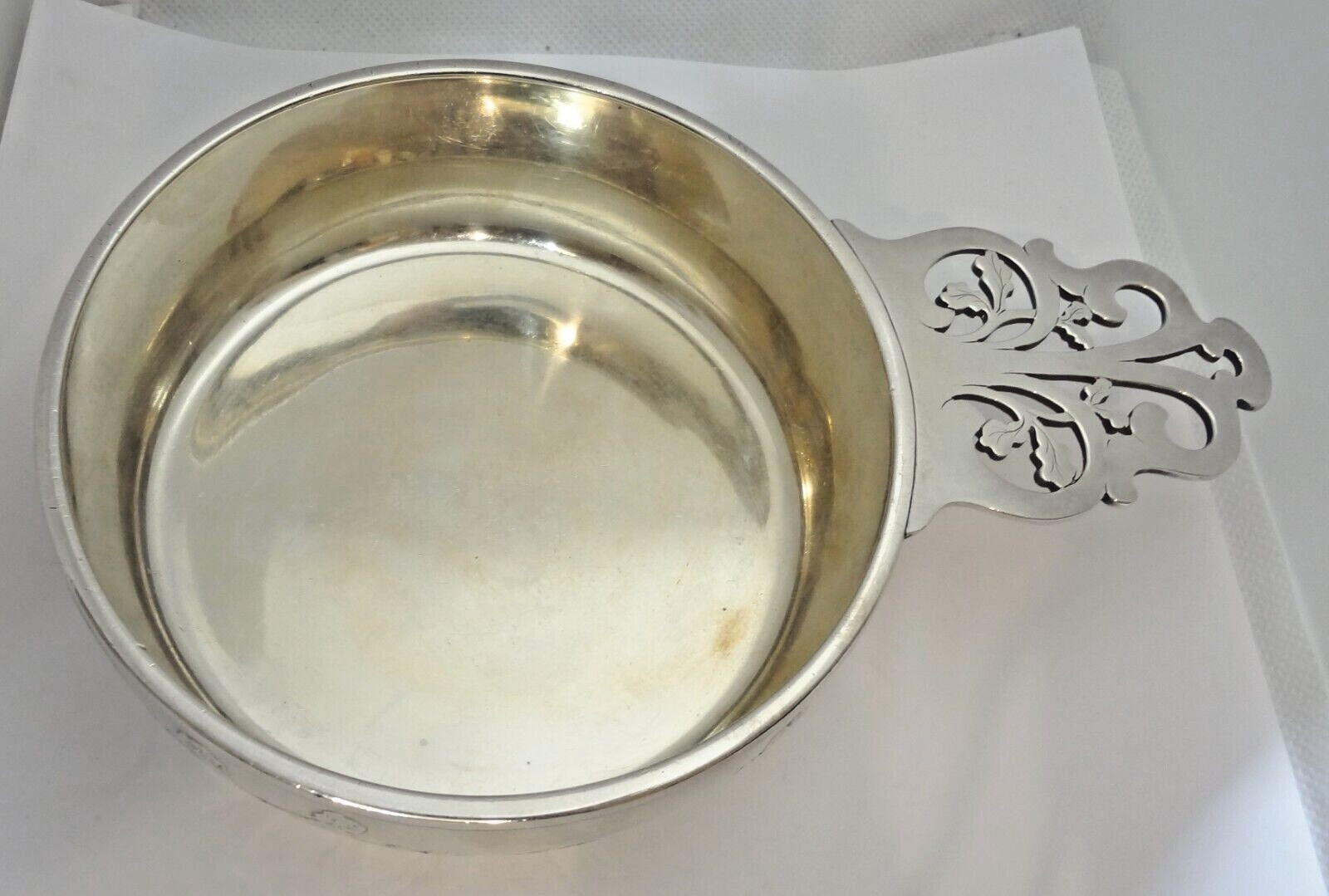 TIFFANY & Co John C Moore II Sterling Silver Porringer Children Playing 287.4 GR
