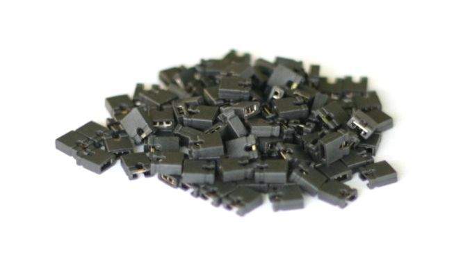 100PCS Mini Micro Jumper 2.54mm Standard Circuit Board Shunts Short Jumper Cap