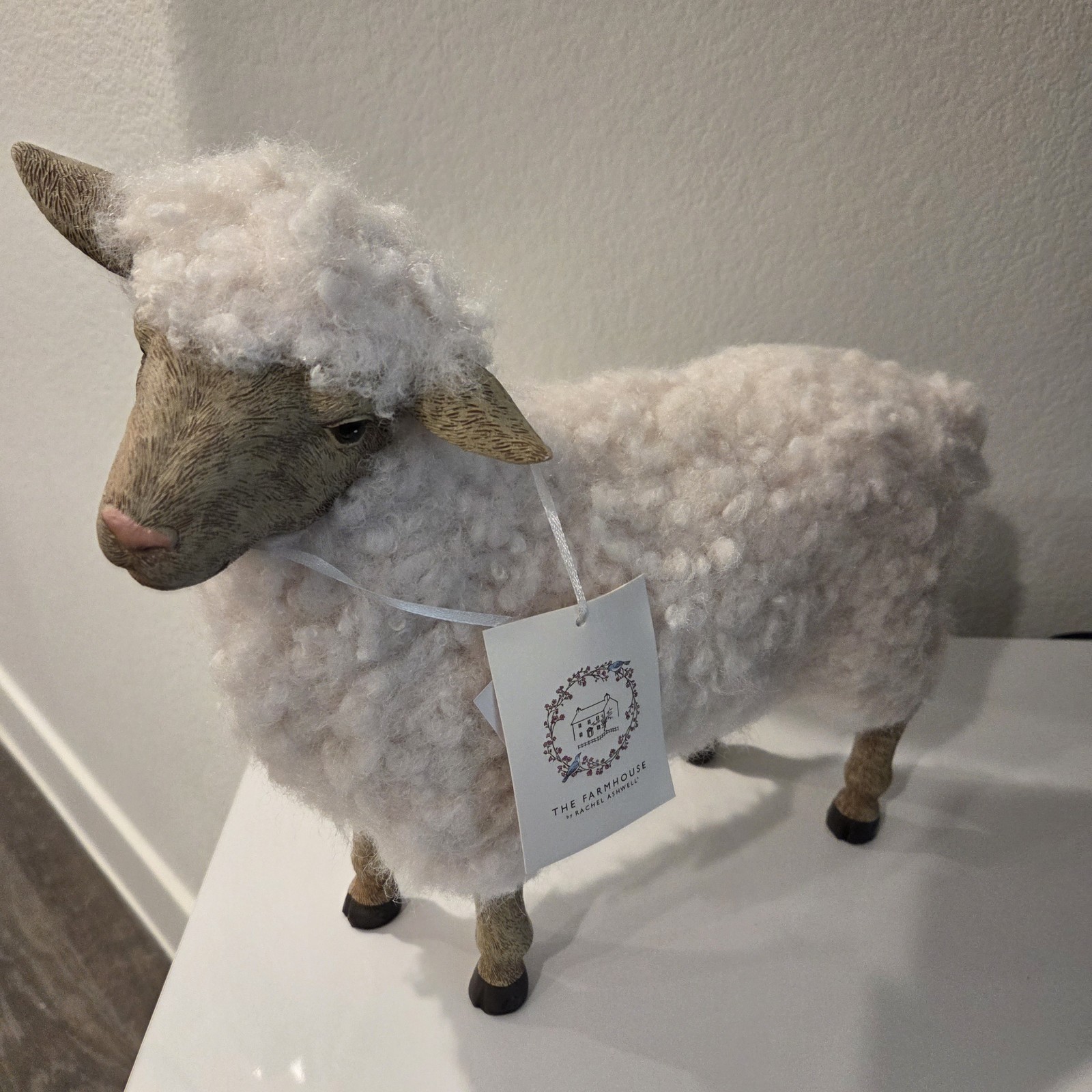 Standing Lamb/Sheep The Farmhouse By Rachel Ashwell 12 Inches Easter Decor
