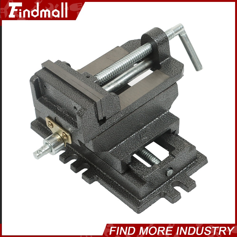 Findmall 4In Cross Drill Press Vise X-Y Clamp Machine Slide Metal Milling 2 Way
