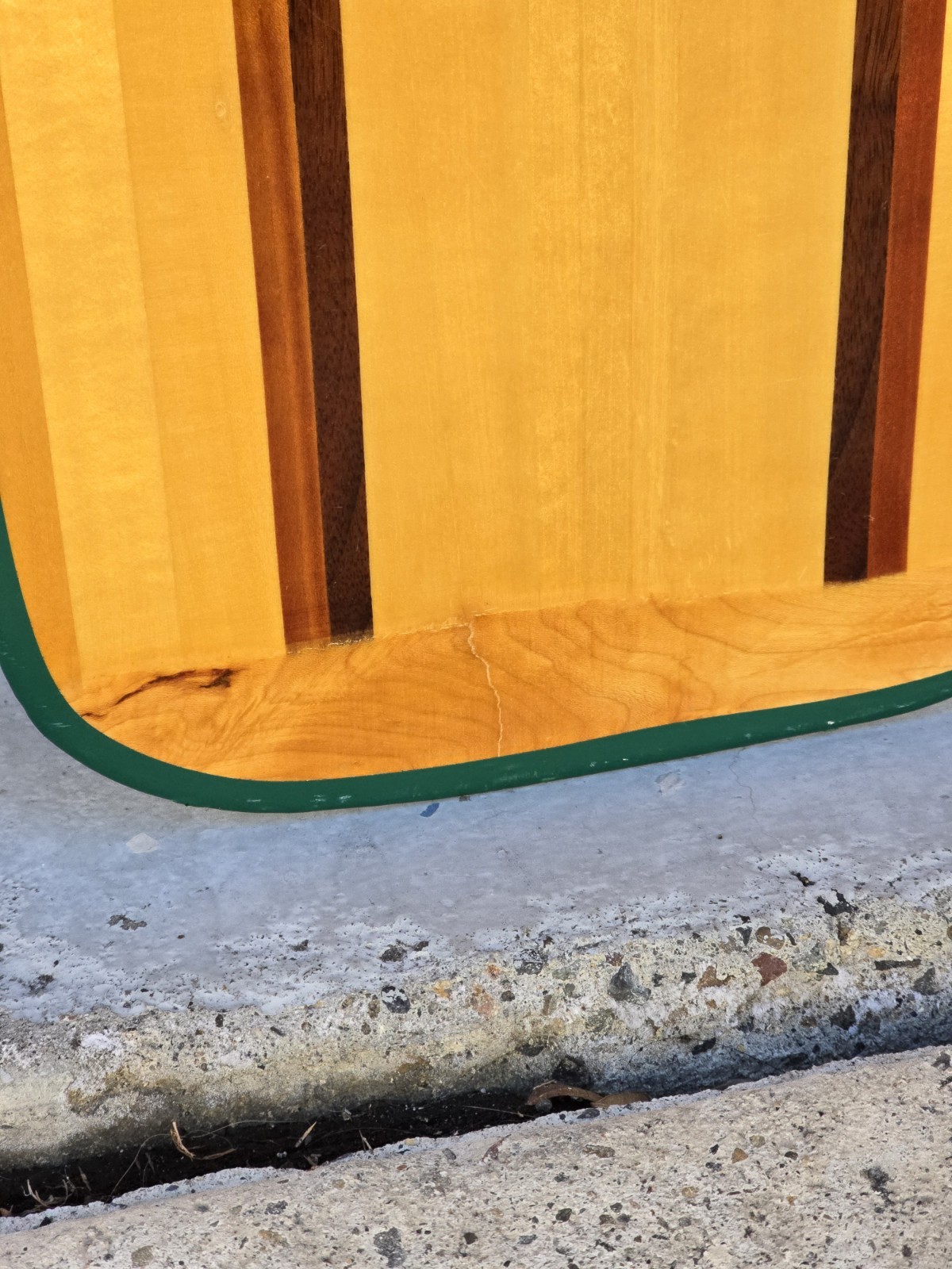 *RARE* MUDBROOK PADDLES WI, USA Wood Angled Outrigger Canoe Paddle 52"x9"