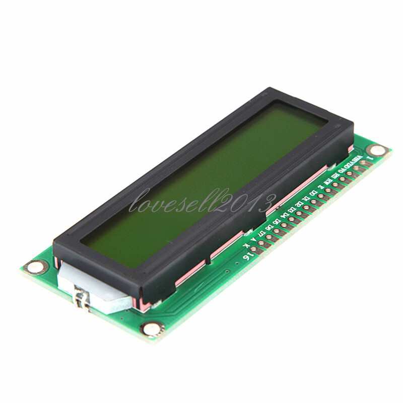 1602 16x2 Character LCD Display Module HD44780 Controller Yellow Blacklight