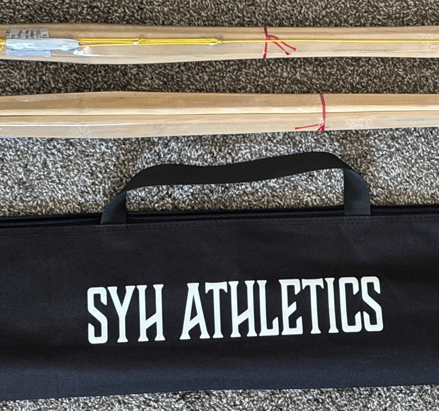 Kendo Bamboo Practice Sticks (Set Of 2) Japanese Samurai Training Shinai, Sz 39