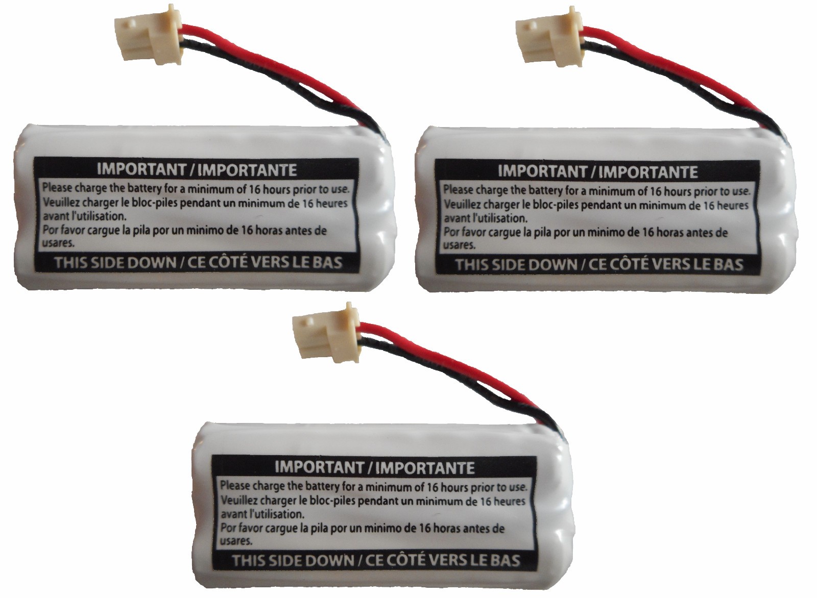 Battery BT162342 BT262342 for CS6114 CS6419 CS6719 CL80111 Telephones (3-Pack)