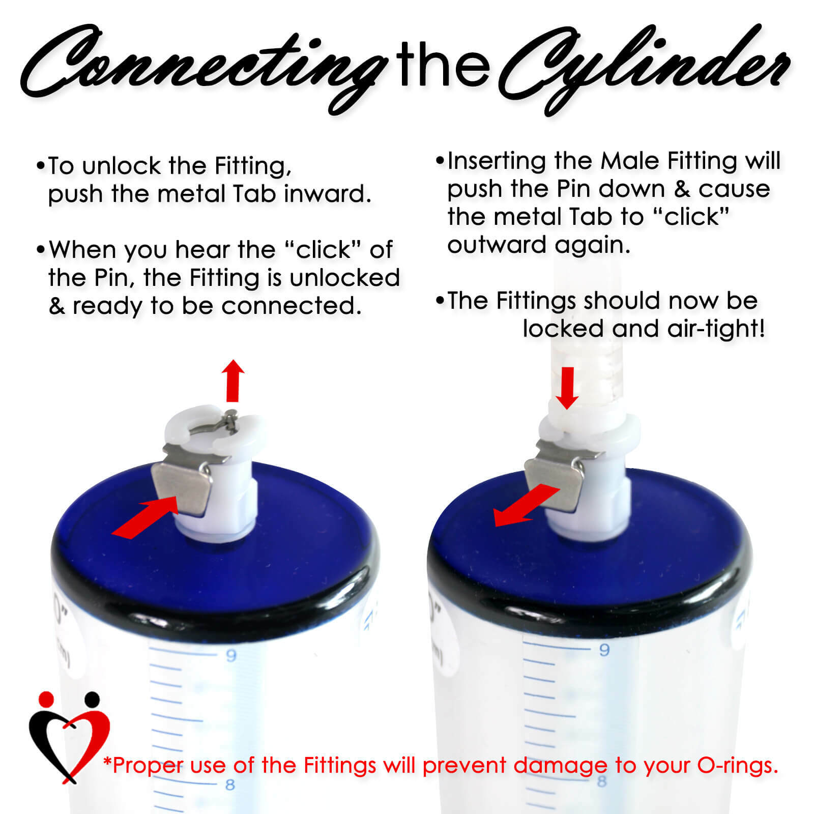 EYRO LeLuv Cylinder WIDE Flange Untapered 3 mm Thick Walls for Penis Vacuum Pump